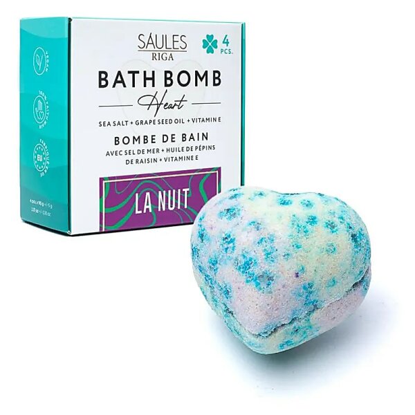 Badekugel Herz La Nuit -- 90g