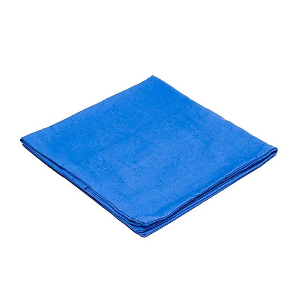 Bezug für Meditationsmatte Chakra 5 blau Baumw. BIO (GOTS) -- 65x65x5 cm; 239 g