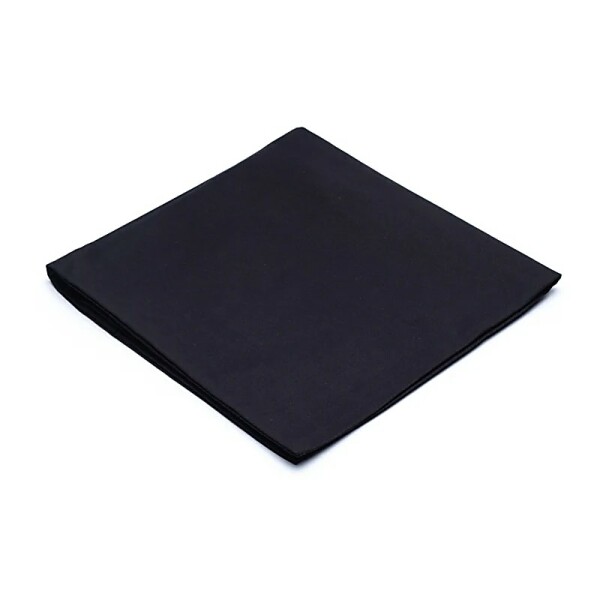 Bezug für Meditationsmatte schwarz Baumwolle BIO (GOTS) -- 65x65x5cm; 239g