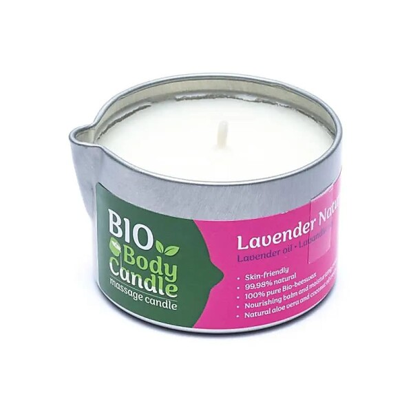 BIO Massagekerze Lavendel -- 100ml