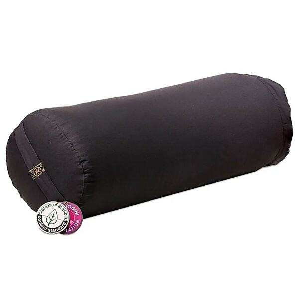 Bolster rund anthrazit Baumwolle BIO (OCS) -- 60x16 cm; ±2300 g