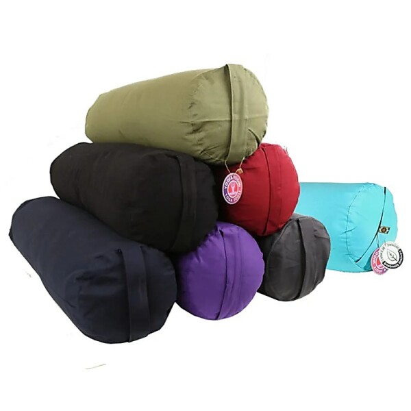 Bolster rund SET 7 Farben Baumwolle BIO (OCS) -- 60x16 cm; ±2300 g