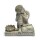 Buddha mit Kerzenhalter steingrau -- 394 g; 17.5 cm