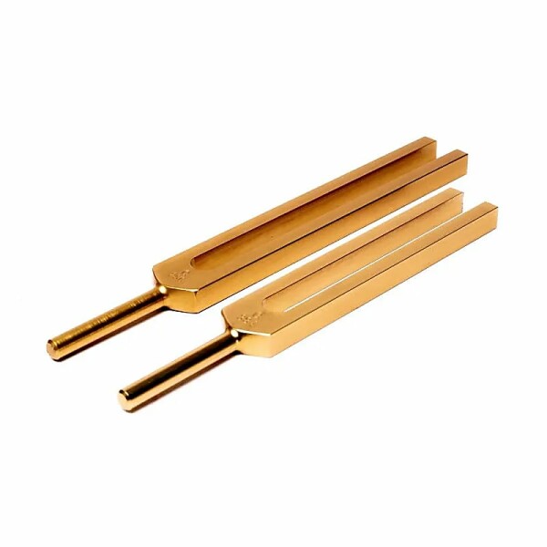 C & G Stimmgabeln für den ganzen Körper goldfarbig -- 8.8 cm