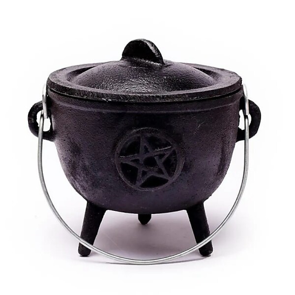Cauldron (Hexenkessel) Pentagramm -- 1080 g; 12x9.5 cm