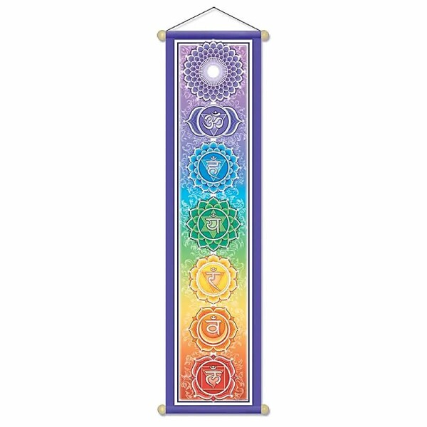 Chakra Wandschmuck klein -- 15x60 cm