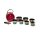 Chakra-Klangschalen-Set mit Tasche -- &plusmn;2925g