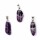 Chevron Amethyst Edelsteinanh&auml;nger mit gebohrtem Stift -- &plusmn;2-3cm