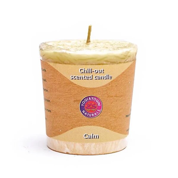 Chill-out Duftkerze Calm (Ruhe) Stearin -- 4.5x4 cm