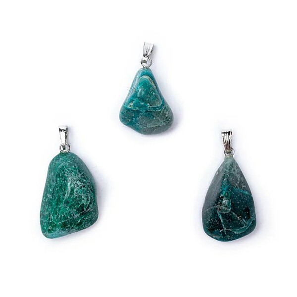Chrysocolla Edelstein Anhänger Öse eingesteckt -- ±1-3cm