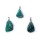 Chrysocolla Edelstein Anh&auml;nger &Ouml;se eingesteckt -- &plusmn;1-3cm