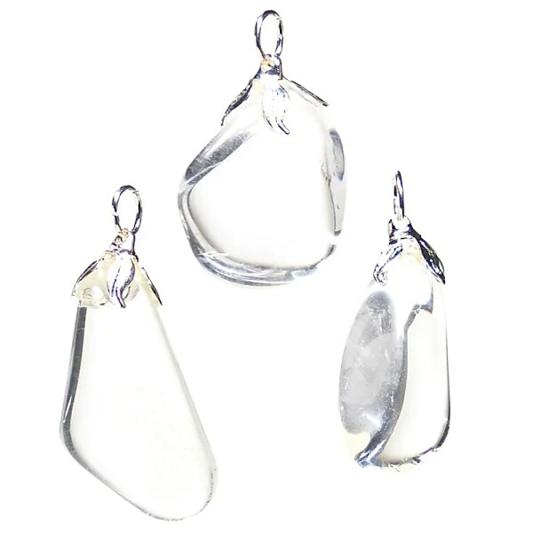 Colgante de gemas Cristal de roca --±1.5-3cm