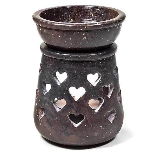 Duflampe Herzchen Speckstein -- 10x7.5 cm