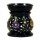 Duftlampe Flowers schwarzer Speckstein -- 10x8 cm
