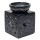 Duftlampe OM schwarzer Speckstein -- 11x8 cm