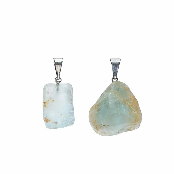 Edelstein Anhänger Blauer Topas roh -- ± 1.5 cm – 3 cm