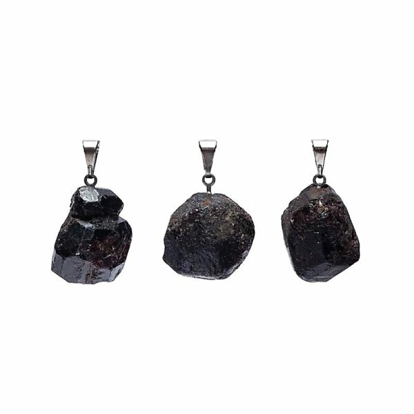 Edelstein Anhänger Granat roh -- ±2 cm