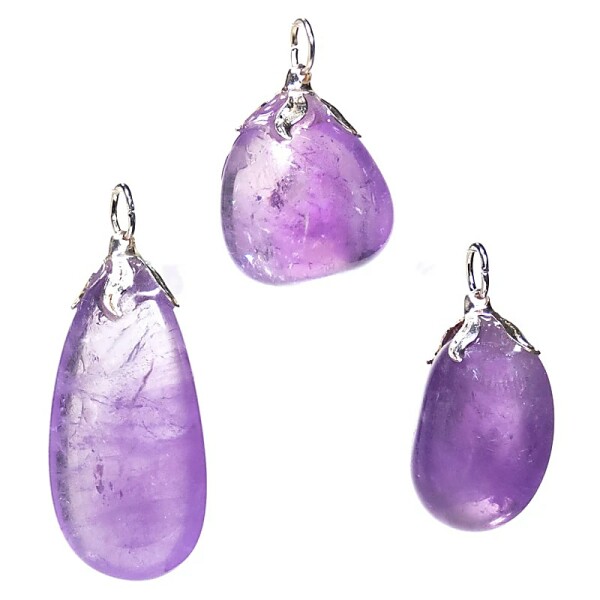 Edelsteinanhänger Amethyst hell --±1.5-3cm
