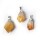 Edelsteinanh&auml;nger Citrin Spitzen roh (gebr. Amethyst) -- &plusmn;3 cm