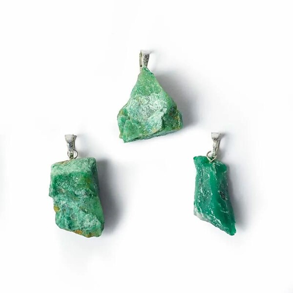 Edelsteinanhänger Jadeit roh -- ±2.5cm