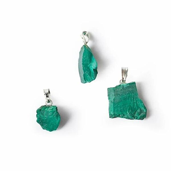 Edelsteinanhänger Malachit roh -- ±2.5cm