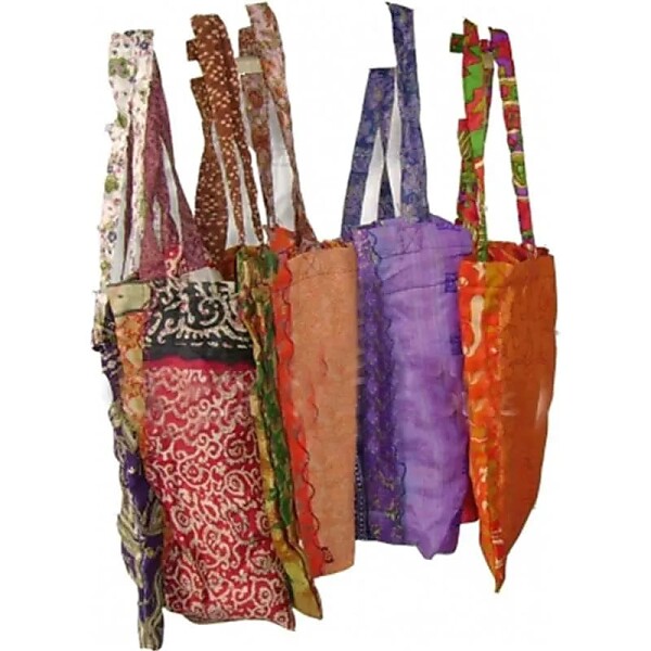 Einkaufstasche erster Güter Viskose Sari -- 42x27 cm
