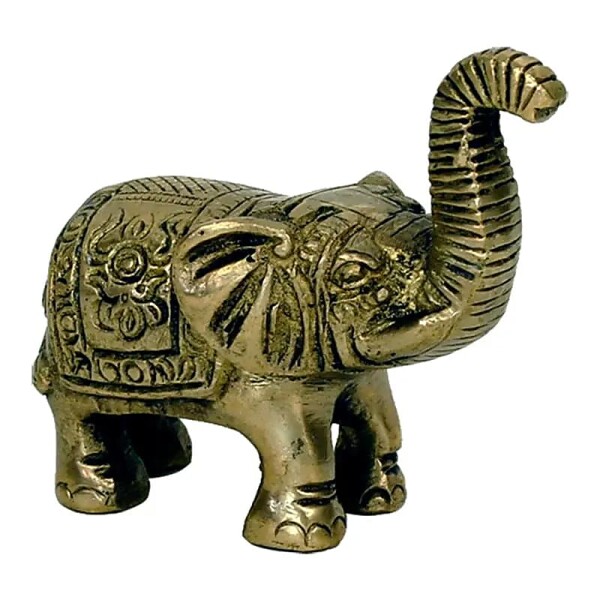 Elefant aus Messing mini -- 185 g; 7x7.5 cm