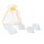 Emma Egg Edelstein Bergkristall im Organzabeutel -- &plusmn;2.5-3.5cm; &plusmn;25g