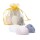 Emma Egg Golden Triangle Edelsteine im Organzabeutel -- &plusmn;2,5-3,5cm