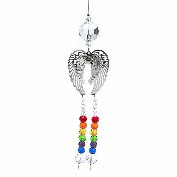 Engelsflügel Kristall & Regenbogenschnur -- 30 cm