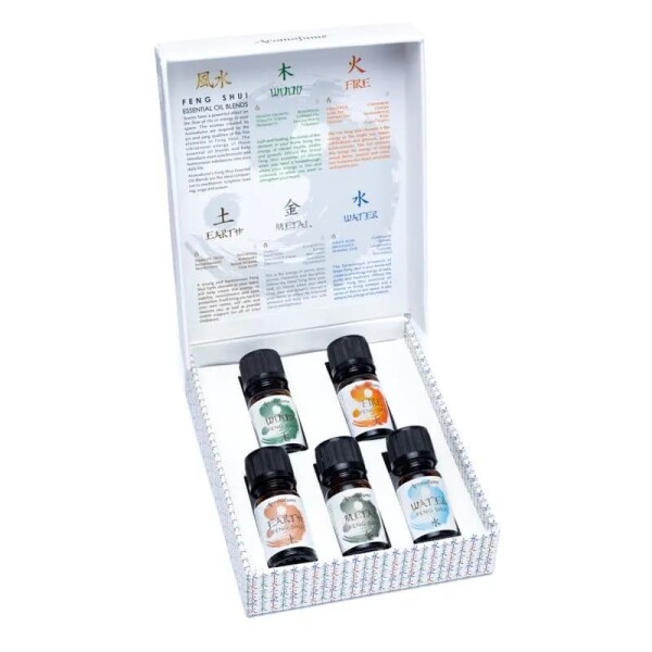 Feng Shui 5er Set ätherische Ölmischung Aromafume -- 5 x 10 ml