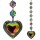 Feng Shui Fensterdekoration Aurora Herz Kristall -- 20 cm