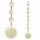 Feng Shui Fensterdekoration Blume des Lebens Champagner -- 20 cm