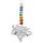 Feng Shui Kristalllotus mit Chakrakette -- 10 cm