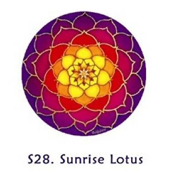 Fensterbilder Sonnenaufgang-Lotus -- 10.5 cm