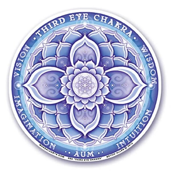 Fensterklebebild 6. Chakra (Ajña) -- 10.5 cm