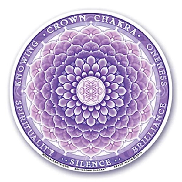 Fensterklebebild 7. Chakra (Sahasrara) -- 10.5 cm