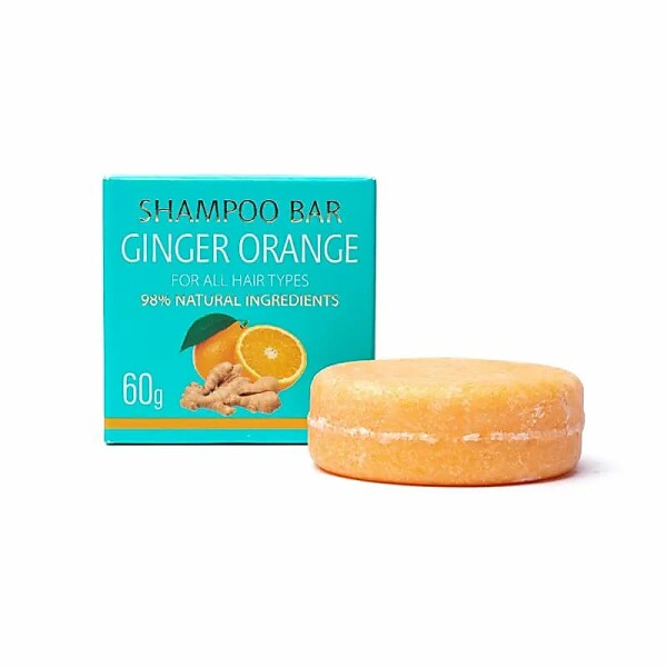 Festes natürliches Shampoo Ingwer Orange -- 60g