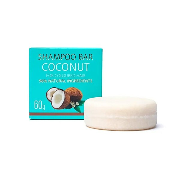 Festes natürliches Shampoo Kokosnuss -- 60g