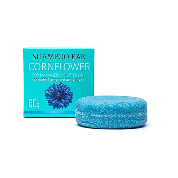 Festes natürliches Shampoo Kornblume -- 60 g