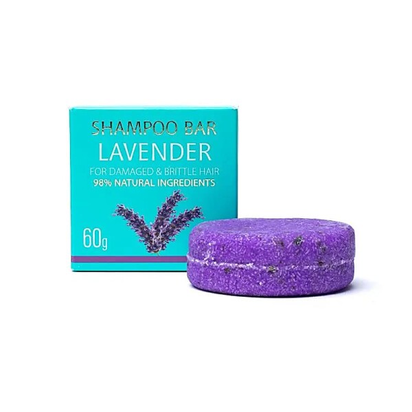 Festes natürliches Shampoo Lavendel -- 60g