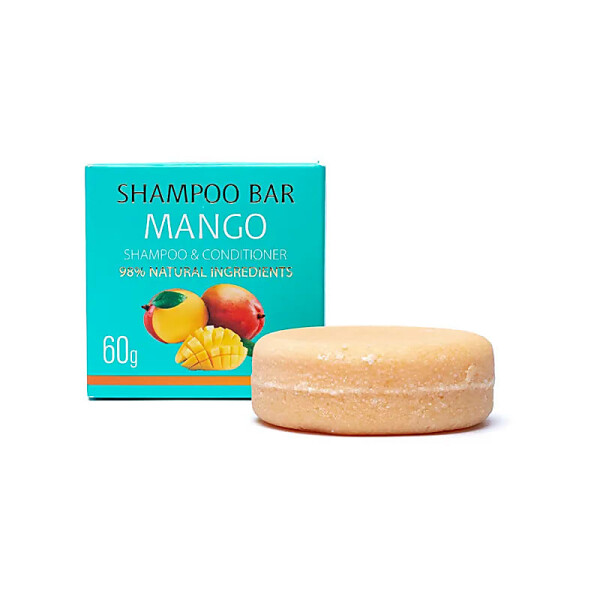 Festes natürliches Shampoo Mango -- 60 g