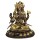 Ganesh auf Lotus Messing 2-farbig -- 2050 g; 20 cm