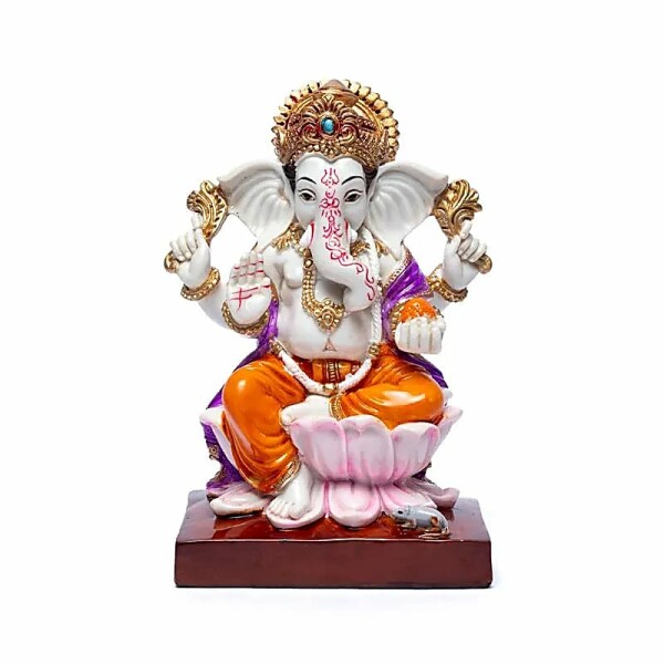 Ganesha auf Lotus-Thron -- 19x11cm