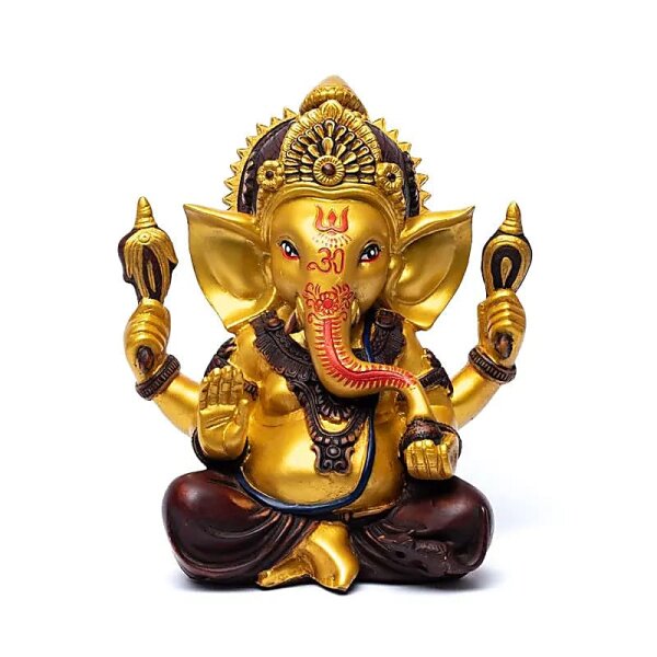 Ganesha Statue goldfarben -- 23cm