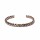 Gedrehtes Armband bronze/goldfarben dreifach Twist -- 6.5cm