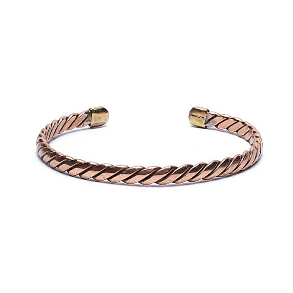 Gedrehtes Armband bronzefarben -- 6cm