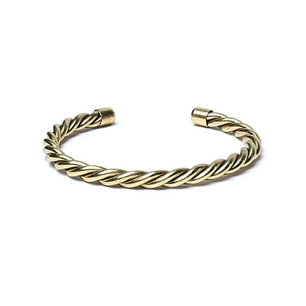 Gedrehtes Armband goldfarben -- 7cm