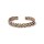 Geflochtenes Armband Farbe Bronze/Gold -- &plusmn;6,5cm
