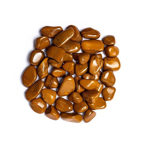 Gelber Jaspis Trommelsteine A Qualität -- ±2-4cm; ±1000g